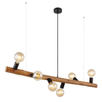 Globo KIRA Hanger Donkerbruin, 6-lichts