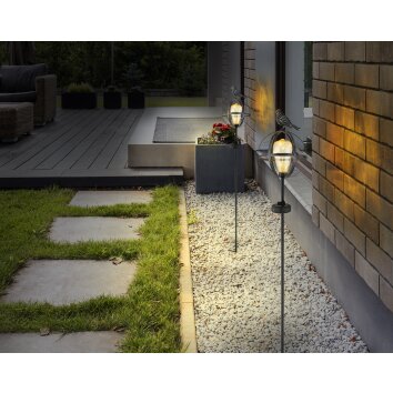 Gobo Solarlamp LED Zwart, 5-lichts