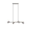 Trio MARLEY Hanglamp Nikkel mat, 4-lichts