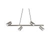 Trio MARLEY Hanglamp Nikkel mat, 4-lichts