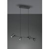 Trio MARLEY Hanglamp Zwart, 4-lichts