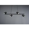 Trio MARLEY Hanglamp Zwart, 4-lichts