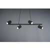 Trio MARLEY Hanglamp Zwart, 4-lichts