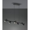 Trio MARLEY Hanglamp Zwart, 6-lichts