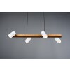 Trio MARLEY Hanglamp Natuurlijke kleuren, Wit, 4-lichts