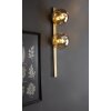 Luce Design PLUTO Muurlamp Goud, 2-lichts