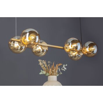 Luce Design PLUTO Hanglamp Goud, 6-lichts