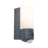 Lutec POLLUX Buiten muurverlichting LED Antraciet, 1-licht, Bewegingsmelder