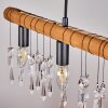 Tenche Hanglamp Natuurlijke kleuren, Zwart, 5-lichts