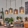 Tallaboa Hanglamp Bruin, Zwart, 4-lichts