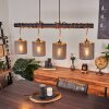 Tallaboa Hanglamp Bruin, Zwart, 4-lichts