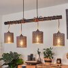 Tallaboa Hanglamp Bruin, Zwart, 4-lichts