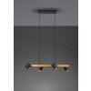 Trio MARLEY Hanglamp Natuurlijke kleuren, Zwart, 4-lichts