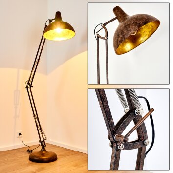 Sharif Staande lamp Roest, 1-licht