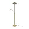 Trio Franklin Staande lamp LED Messing, 2-lichts