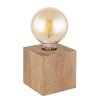 Globo ERNA Tafellamp Hout licht, 1-licht