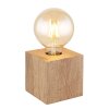 Globo ERNA Tafellamp Hout licht, 1-licht