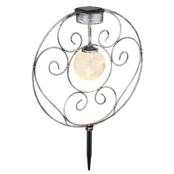 Globo Solarlamp LED Oud zilver, 1-licht