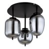 Globo BLACKY Plafondlamp Zwart, 3-lichts