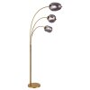 Globo BLACKY Staande lamp Messing, 3-lichts