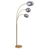 Globo BLACKY Staande lamp Messing, 3-lichts