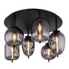 Globo BLACKY Plafondlamp Zwart, 6-lichts