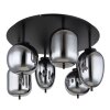 Globo BLACKY Plafondlamp Zwart, 6-lichts