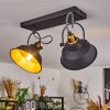 Llanage Plafondlamp Zwart, Wit, 2-lichts