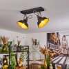 Llanage Plafondlamp Zwart, Wit, 2-lichts