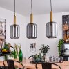 Maliali Hanglamp Messing, Zwart, 3-lichts