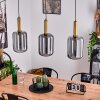 Maliali Hanglamp Messing, Zwart, 3-lichts