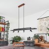 Deadwood Hanglamp LED Bruin, houtlook, 5-lichts