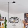 Trapichera Hanger Zwart, 1-licht