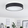 Playas Plafondlamp LED Zwart, Wit, 1-licht