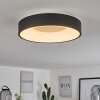 Playas Plafondlamp LED Zwart, Wit, 1-licht