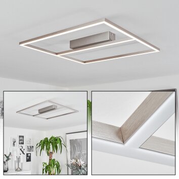 Rauma Plafondlamp LED Nikkel mat, 1-licht