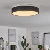 Playas Plafondlamp LED Zwart, Wit, 1-licht