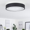 Playas Plafondlamp LED Zwart, Wit, 1-licht