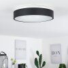 Playas Plafondlamp LED Zwart, Wit, 1-licht