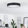 Playas Plafondlamp LED Zwart, Wit, 1-licht