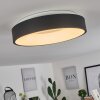 Playas Plafondlamp LED Zwart, Wit, 1-licht