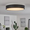 Playas Plafondlamp LED Zwart, Wit, 1-licht