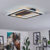 Katila Plafondlamp LED Zwart, 1-licht