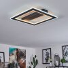 Katila Plafondlamp LED Zwart, 1-licht