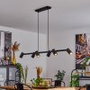 Zuoz Hanglamp Zwart, 6-lichts