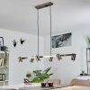 Zuoz Hanglamp Nikkel mat, 6-lichts