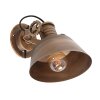 Steinhauer Sprocket Muurlamp Brons, 1-licht