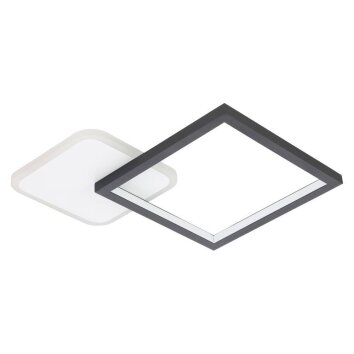 Eglo GAFARES Plafondlamp LED Zwart, Wit, 1-licht