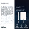 Paul Neuhaus PURE-MIRA Plafondlamp LED Aluminium, 2-lichts, Afstandsbediening