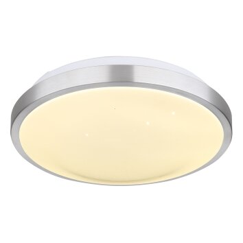 Globo GREGORY Plafondlamp LED Aluminium, Wit, 1-licht, Bewegingsmelder